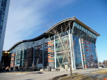 Вентфасад технологического института Южной Альберты - SAIT Polytechnic выполнен из терракотовых панелей CN Ceramic 