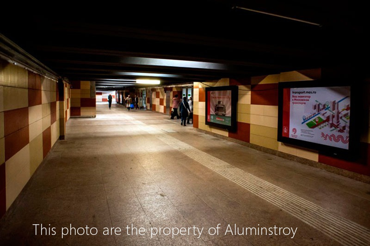 Вестибюль и переходы станции метро Варшавская облицованы терракотовыми панелями CN Ceramic Алюминстрой